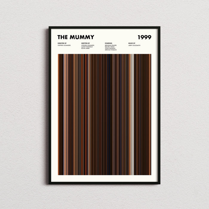 The Mummy Movie Barcode Poster