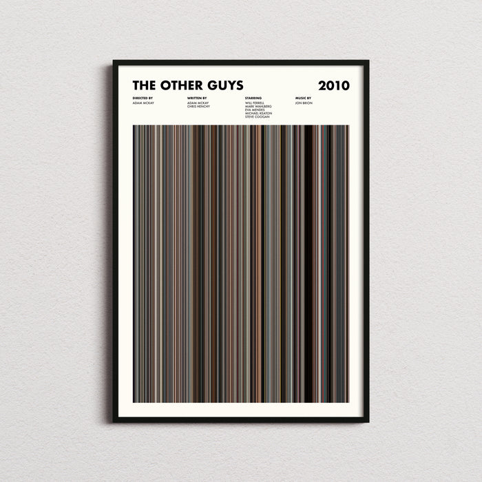 The Other Guys Movie Barcode Poster
