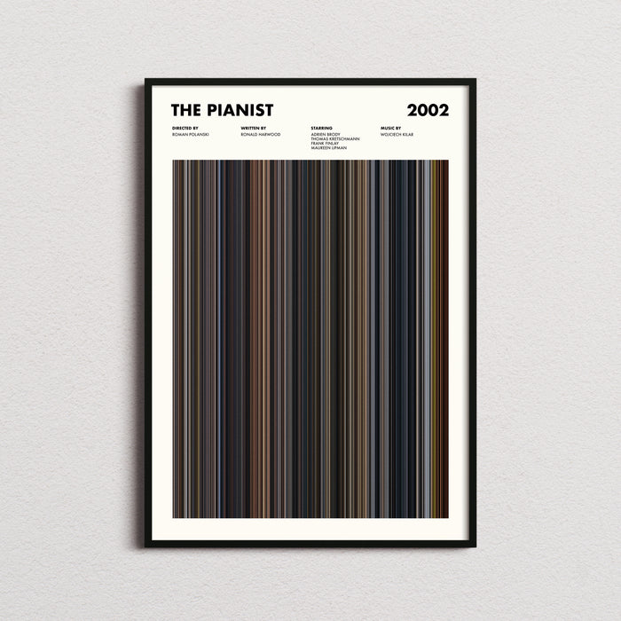 The Pianist Movie Barcode Poster