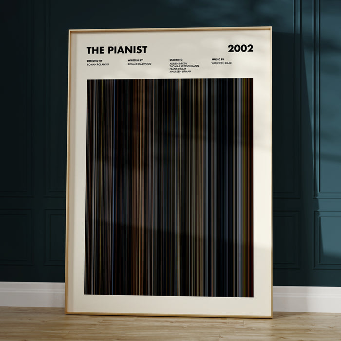 The Pianist Movie Barcode Poster