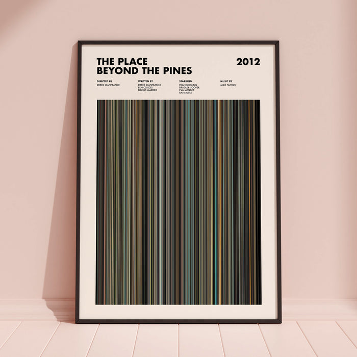 The Place Beyond The Pines Movie Barcode Poster