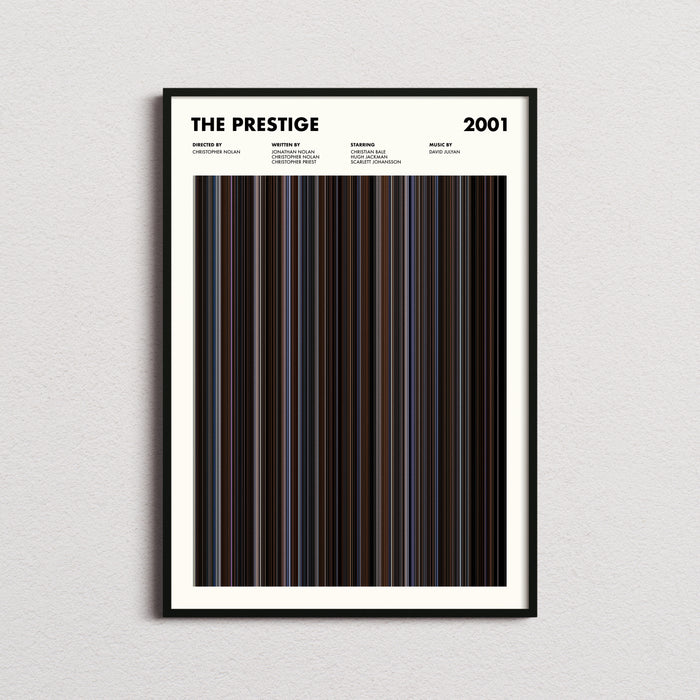 The Prestige Movie Barcode Poster