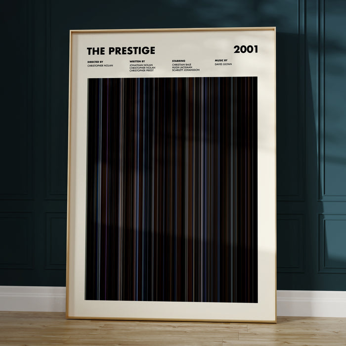The Prestige Movie Barcode Poster