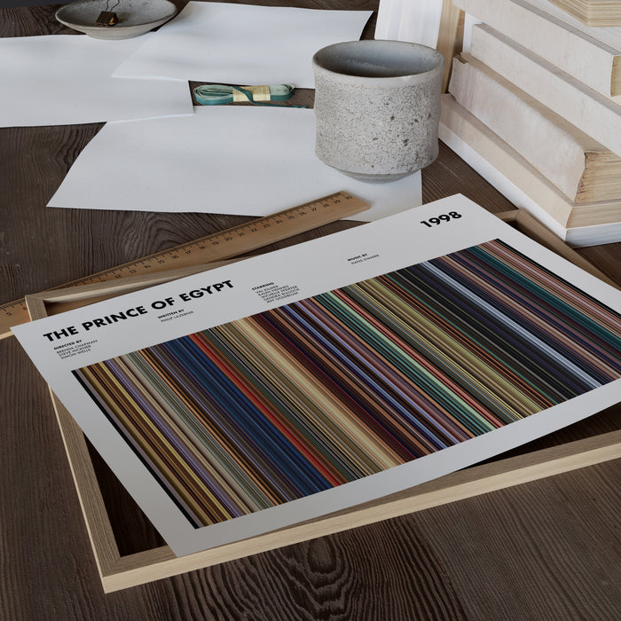 The Prince of Egypt Movie Barcode Poster