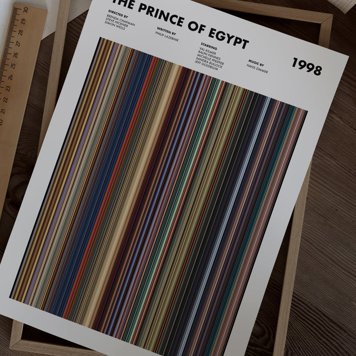 The Prince of Egypt Movie Barcode Poster
