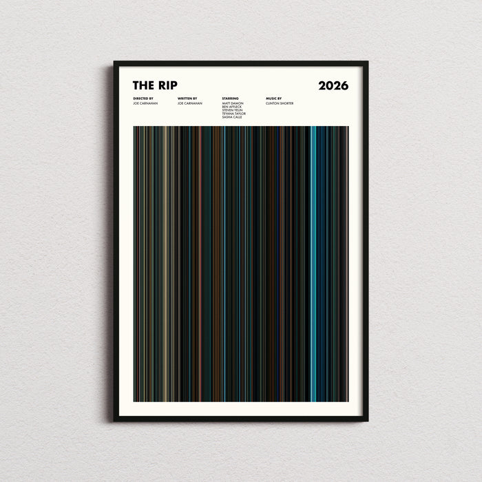 The Rip Movie Barcode Poster