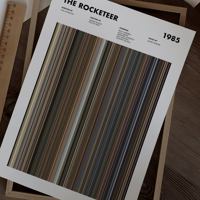 The Rocketeer Movie Barcode Poster