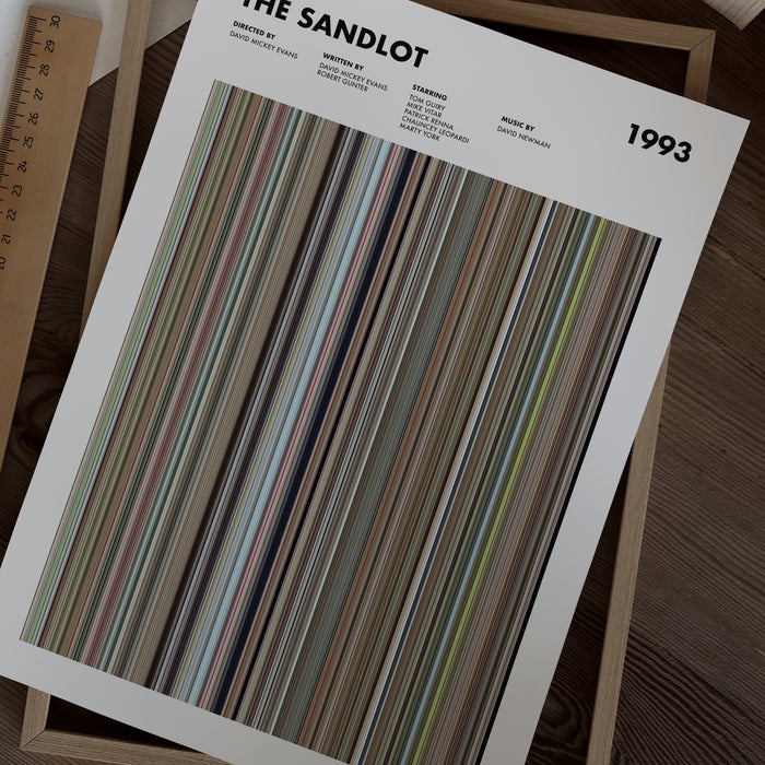 The Sandlot Movie Barcode Poster