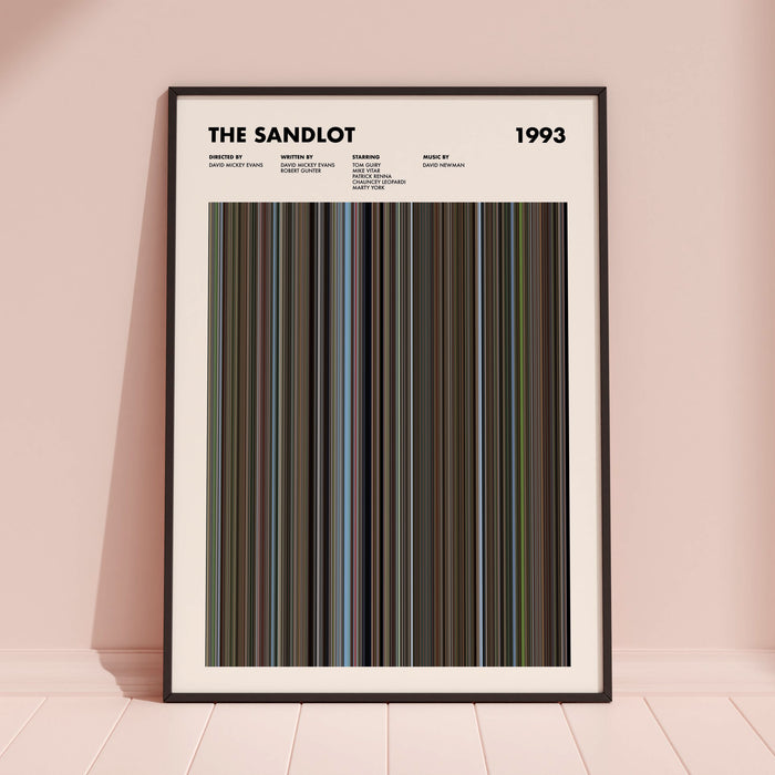 The Sandlot Movie Barcode Poster