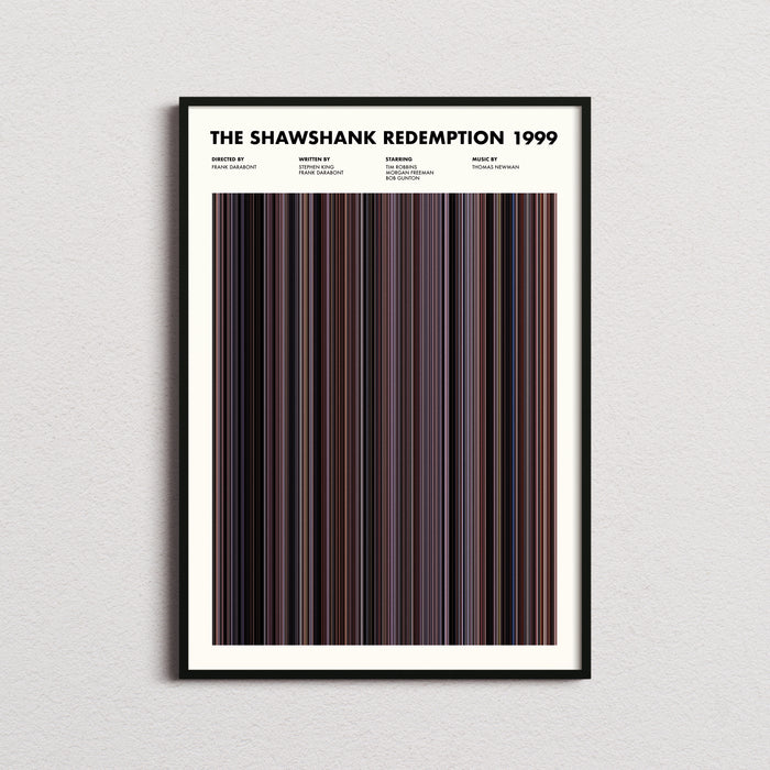The Shawshank Redemption Movie Barcode Poster