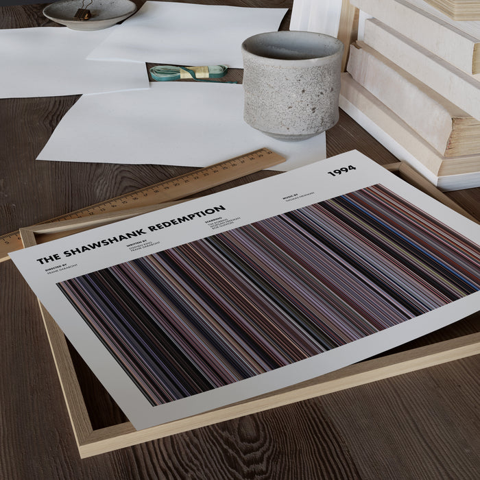 The Shawshank Redemption Movie Barcode Poster
