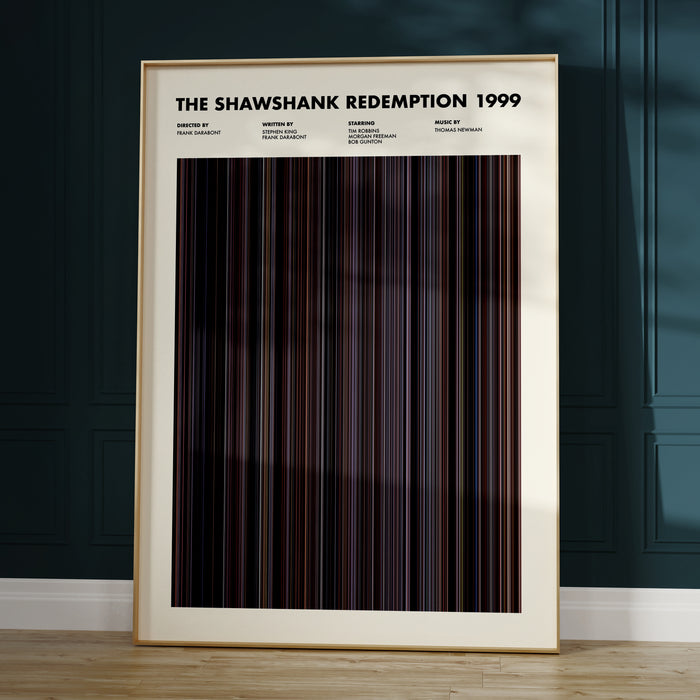The Shawshank Redemption Movie Barcode Poster