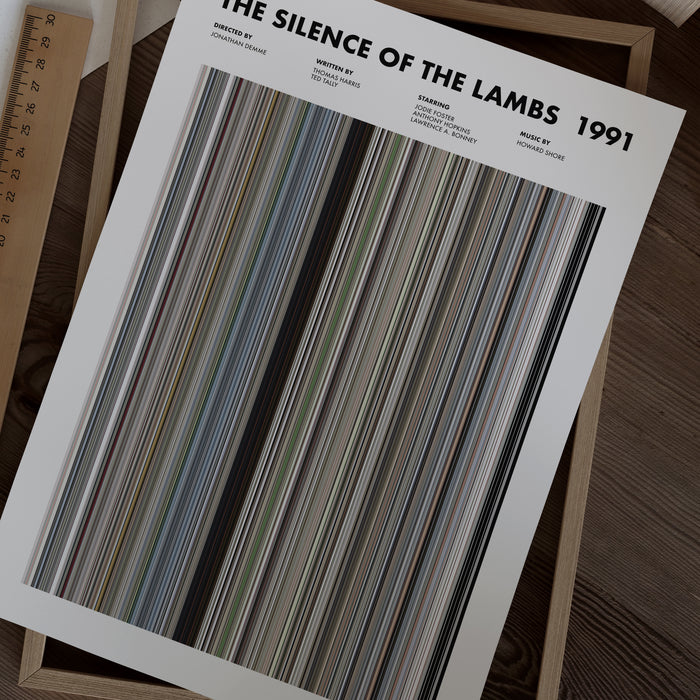 The Silence Of The Lambs Movie Barcode Poster