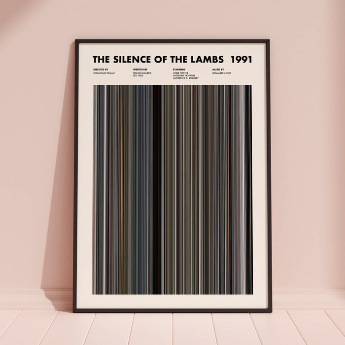 The Silence Of The Lambs Movie Barcode Poster