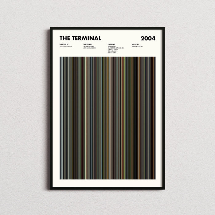 The Terminal Movie Barcode Poster