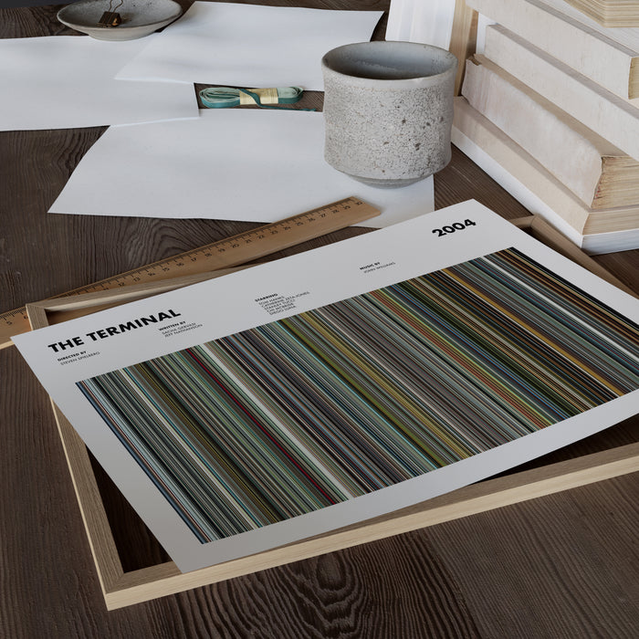 The Terminal Movie Barcode Poster