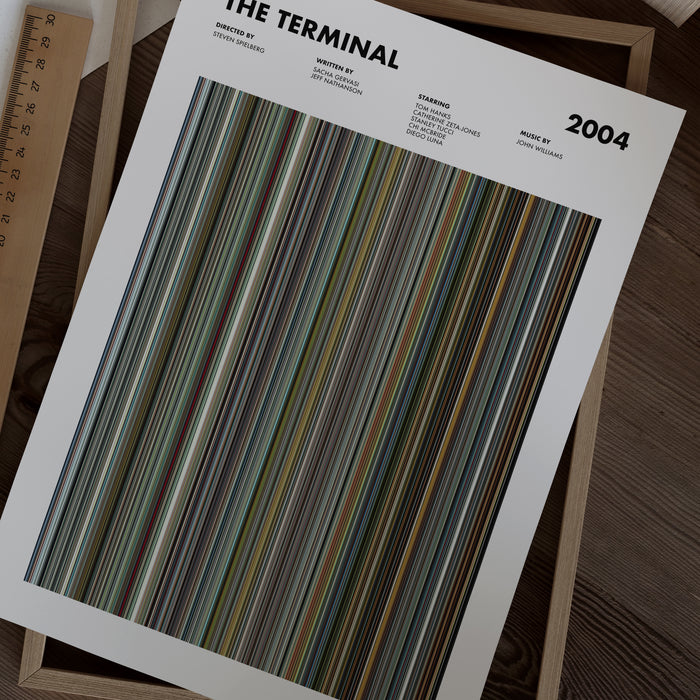 The Terminal Movie Barcode Poster
