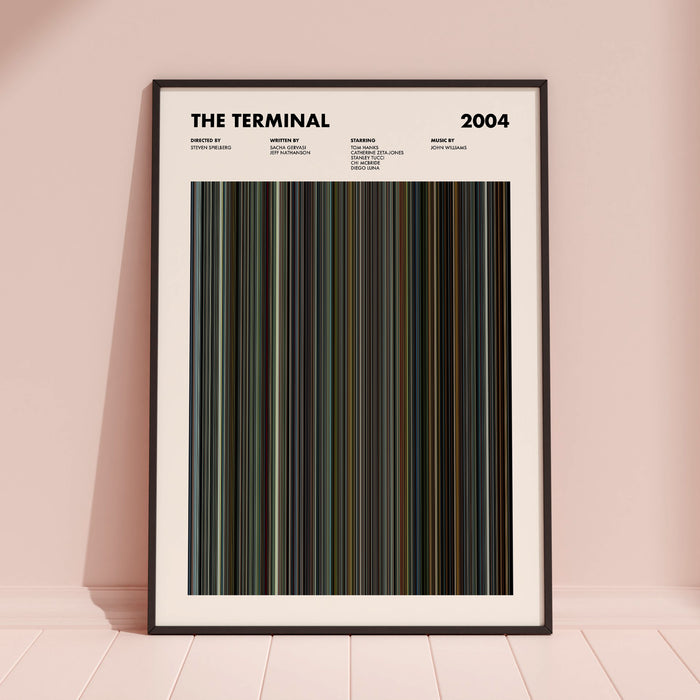 The Terminal Movie Barcode Poster