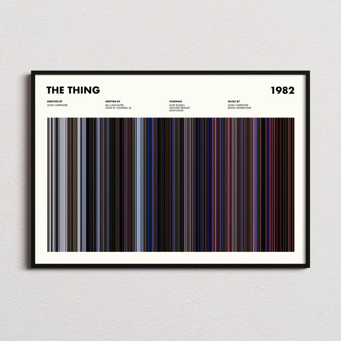 The Thing Movie Barcode Poster