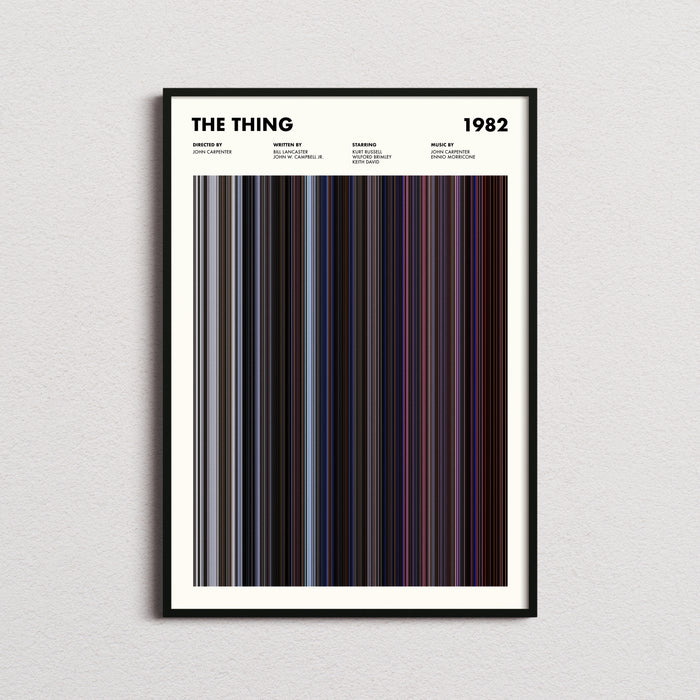 The Thing Movie Barcode Poster