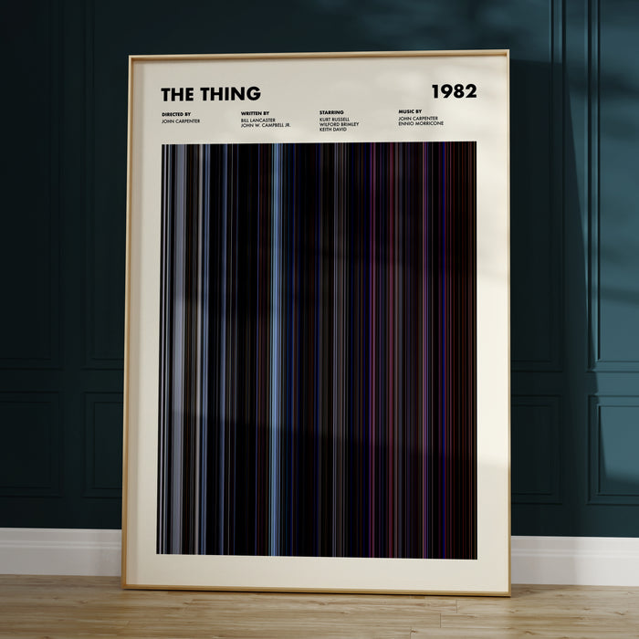 The Thing Movie Barcode Poster