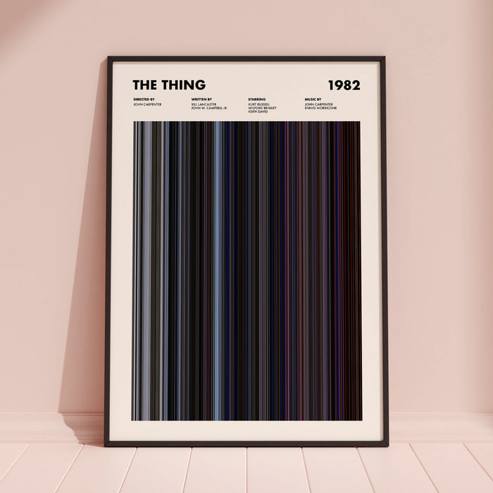 The Thing Movie Barcode Poster