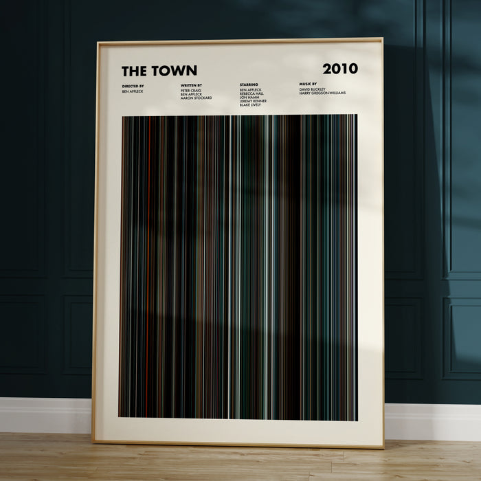The Town Movie Barcode Poster