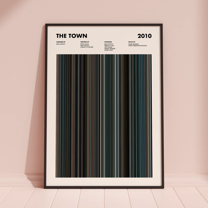 The Town Movie Barcode Poster