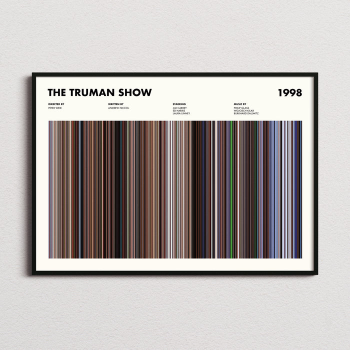 The Truman Show Movie Barcode Poster