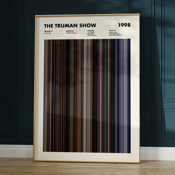The Truman Show Movie Barcode Poster