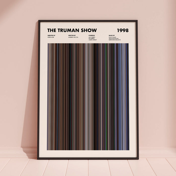 The Truman Show Movie Barcode Poster