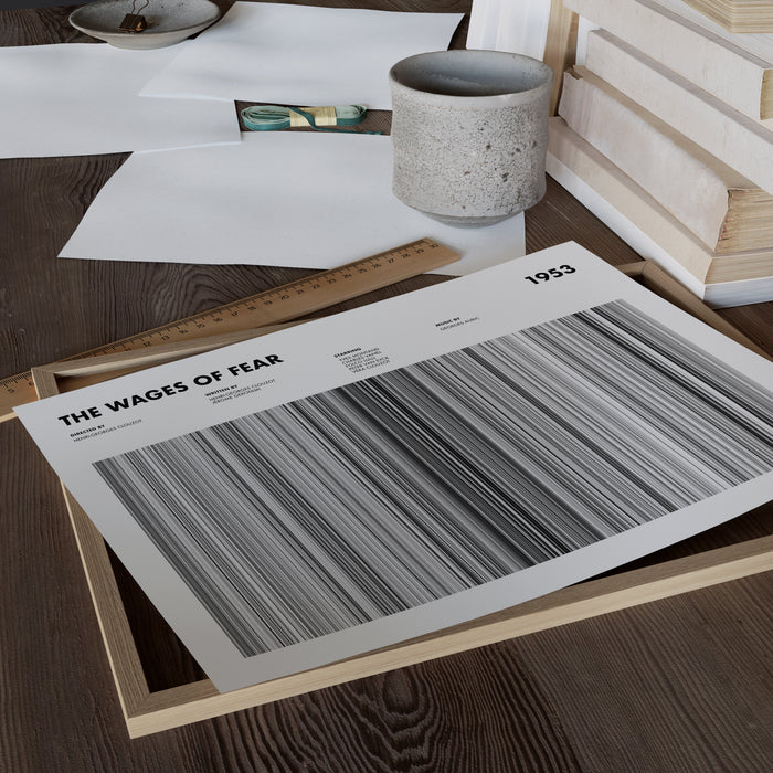 The Wages Of Fear Movie Barcode Poster