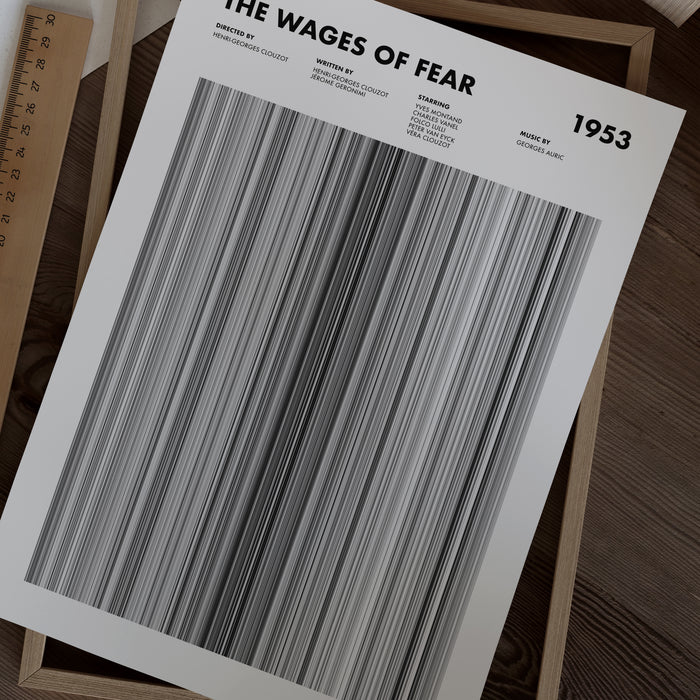 The Wages Of Fear Movie Barcode Poster