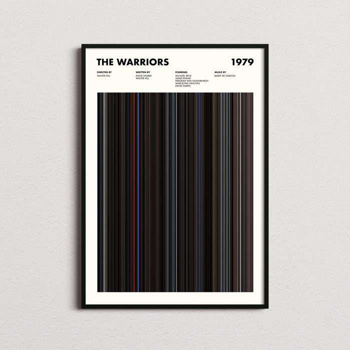 The Warriors Movie Barcode Poster