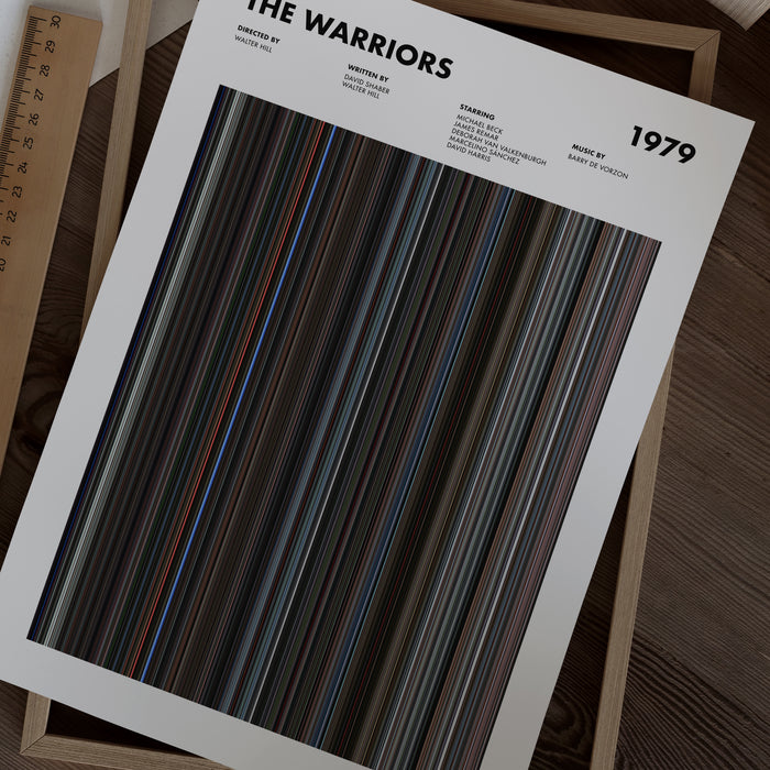 The Warriors Movie Barcode Poster