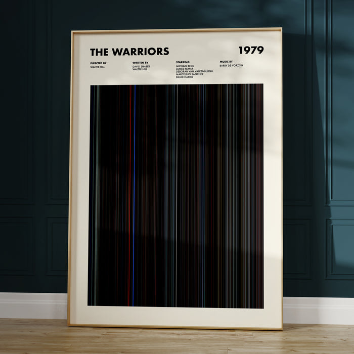 The Warriors Movie Barcode Poster