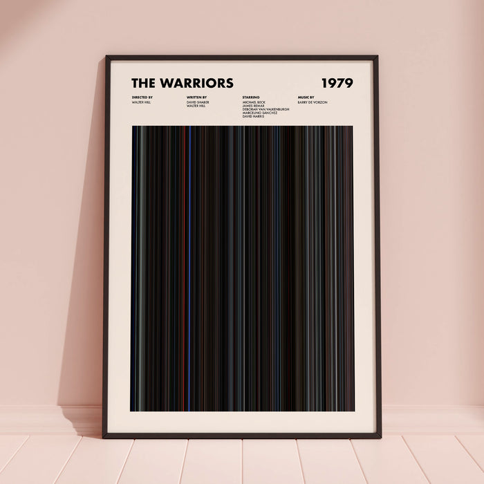 The Warriors Movie Barcode Poster
