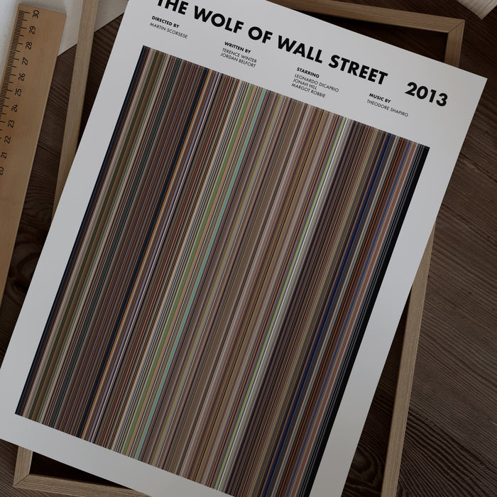 The Wolf Of Wall Street Movie Barcode Poster