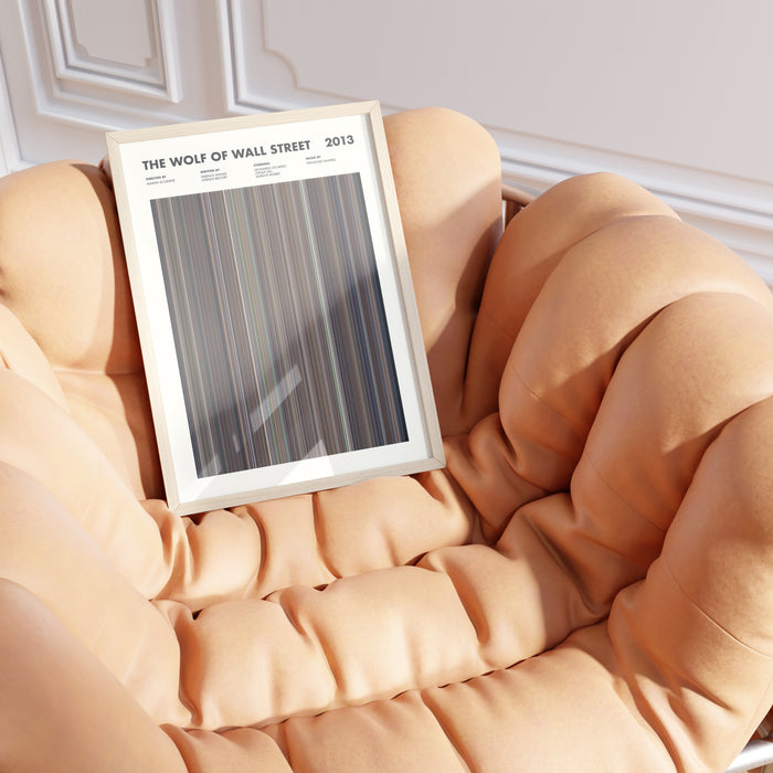 The Wolf Of Wall Street Movie Barcode Poster