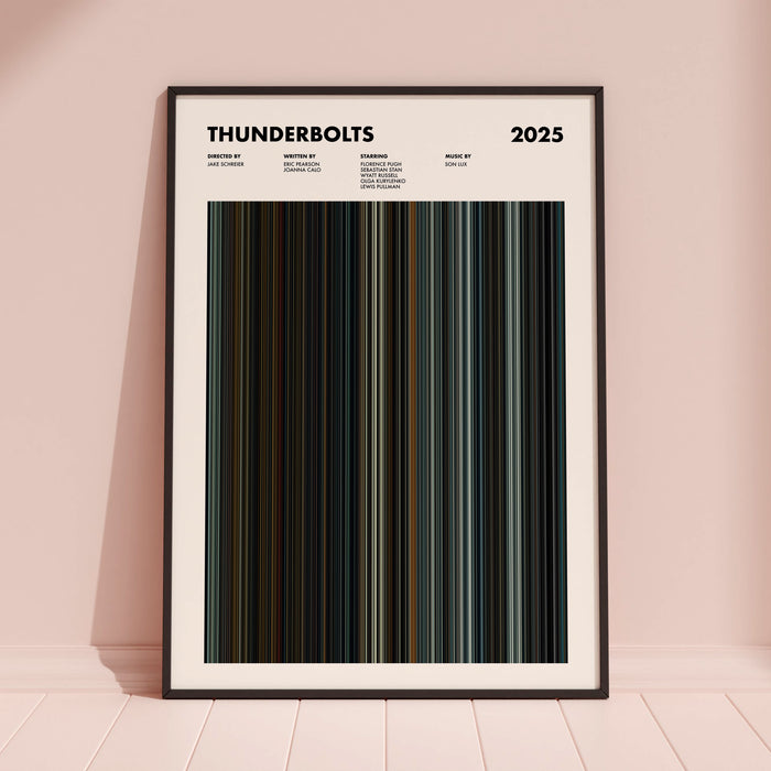 Thunderbolts Movie Barcode Poster