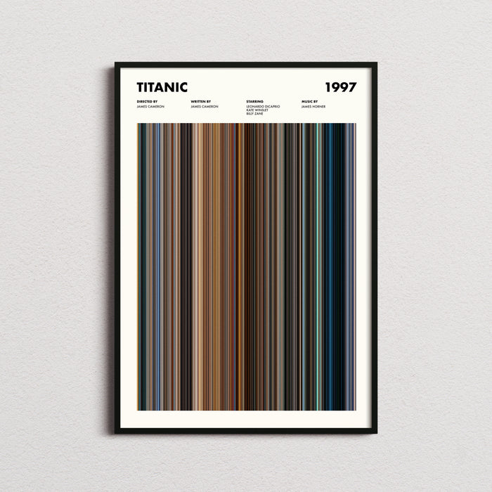 Titanic Movie Barcode Poster