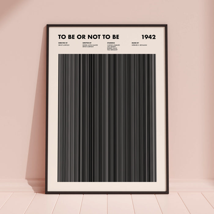 To Be Or Not To Be Movie Barcode Poster