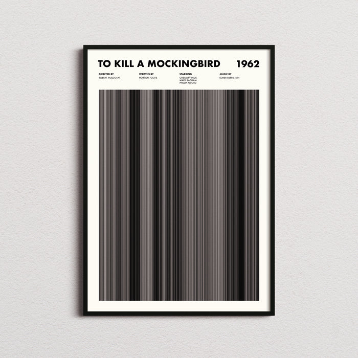 To Kill A Mockingbird Movie Barcode Poster