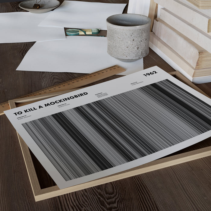To Kill A Mockingbird Movie Barcode Poster