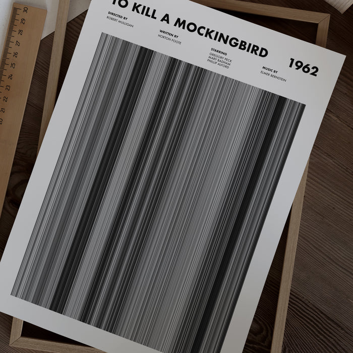 To Kill A Mockingbird Movie Barcode Poster