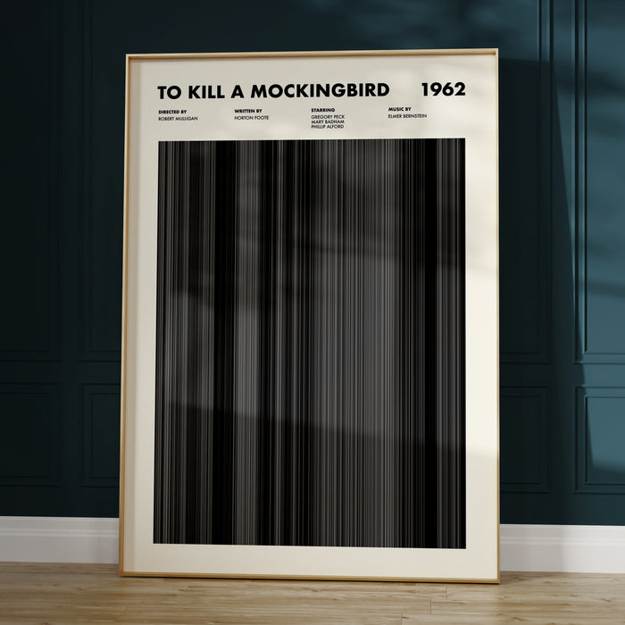 To Kill A Mockingbird Movie Barcode Poster