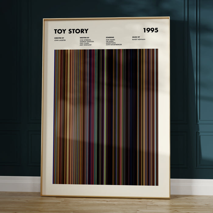 Toy Story Movie Barcode Poster