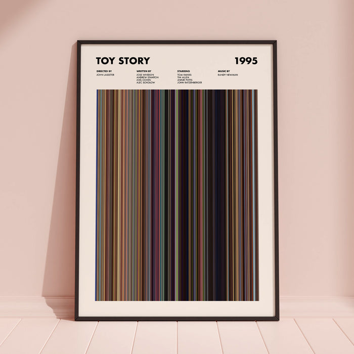 Toy Story Movie Barcode Poster