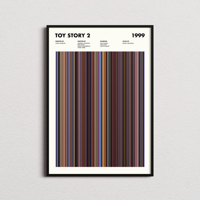 Toy Story 2 Movie Barcode Poster