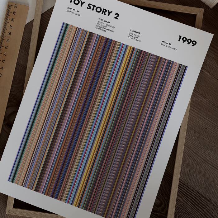 Toy Story 2 Movie Barcode Poster